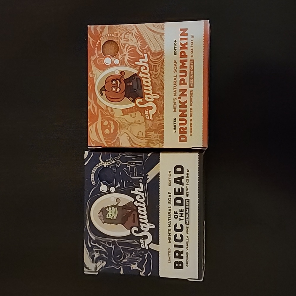 Dr.Squatch Bricc of the Dead & Drunk'N Pumpkin Soap